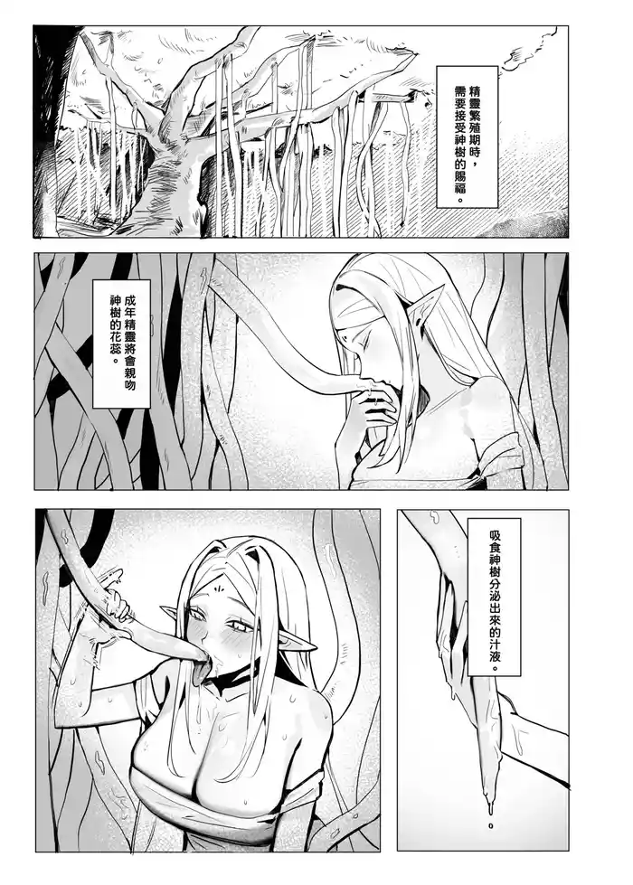 精靈王女發情受孕中 original parody hentai manga by unknown artist